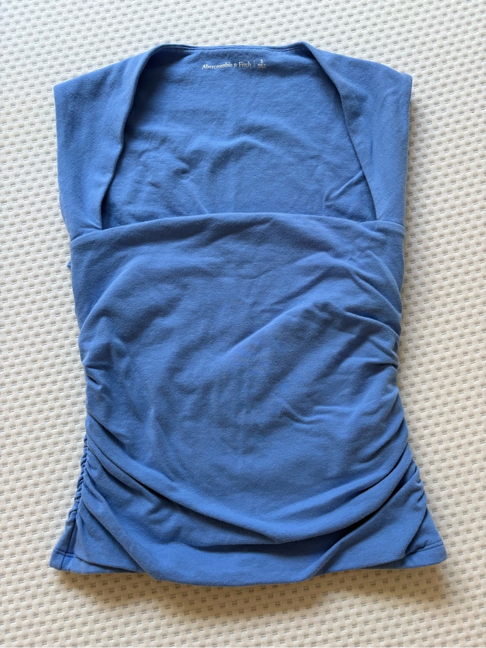 Abercrombie & Fitch Powder Blue Ruched Halter Camisole